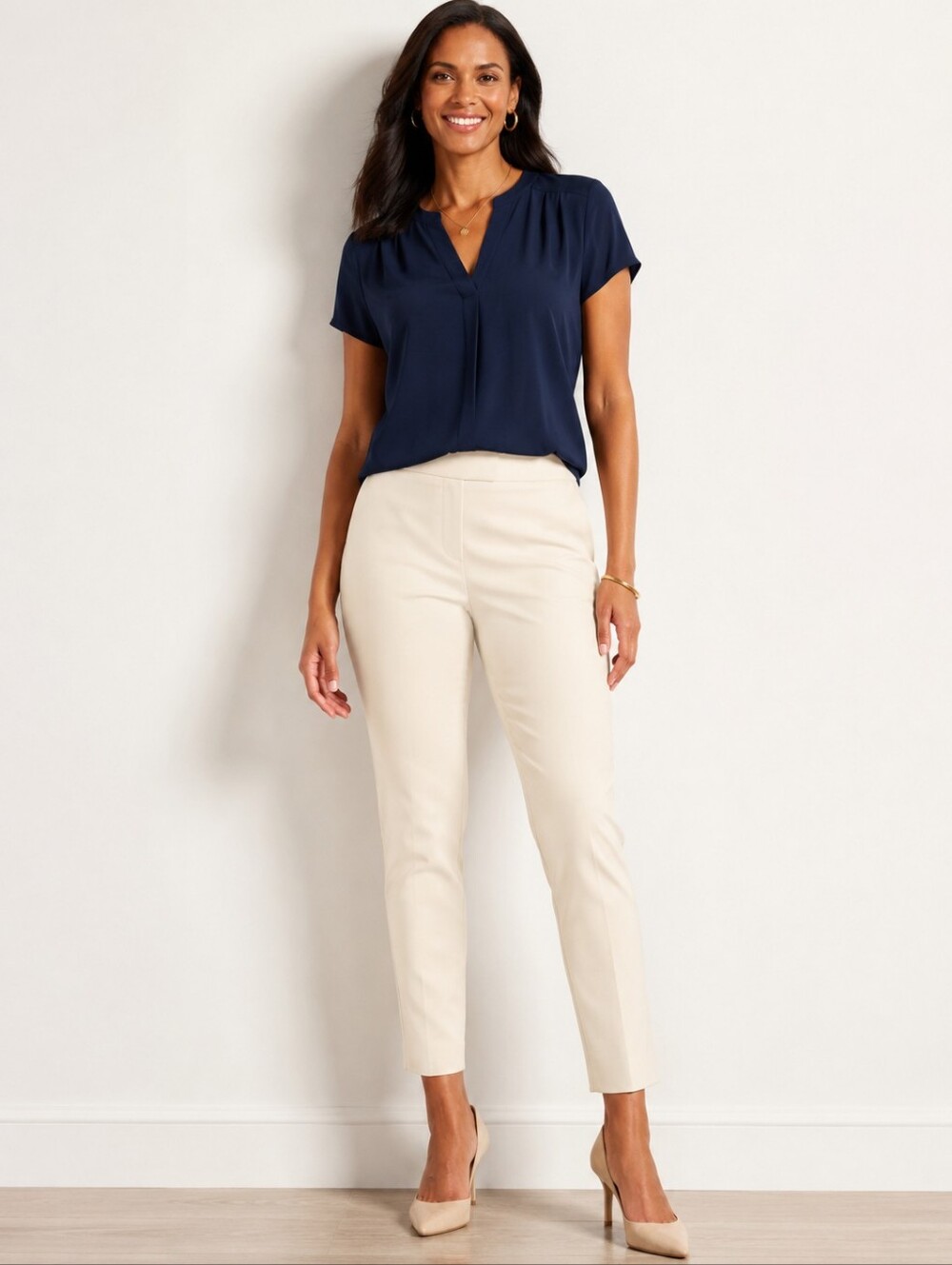 ❤️ NWT! TALBOTS HIGH RISE SLIM STRAIGHT CHATHAM ANKLE PANTS, 14P (32 PETITE)